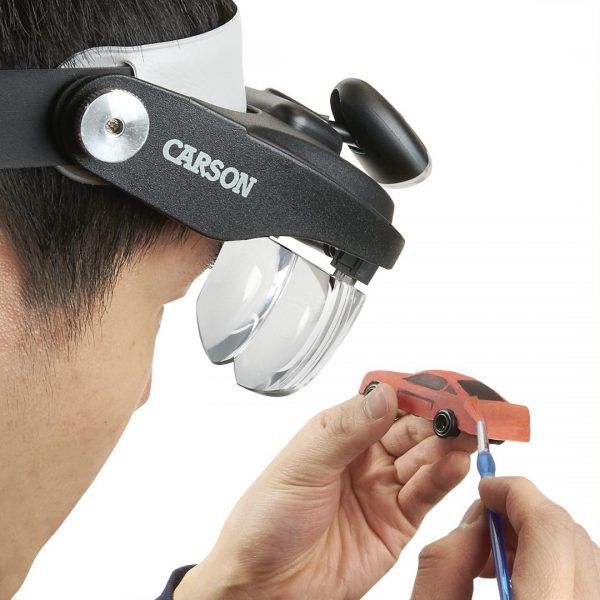 Kính lúp choàng đầu có đèn Carson MagniVisor CP-60 - Hàng Chính Hãng