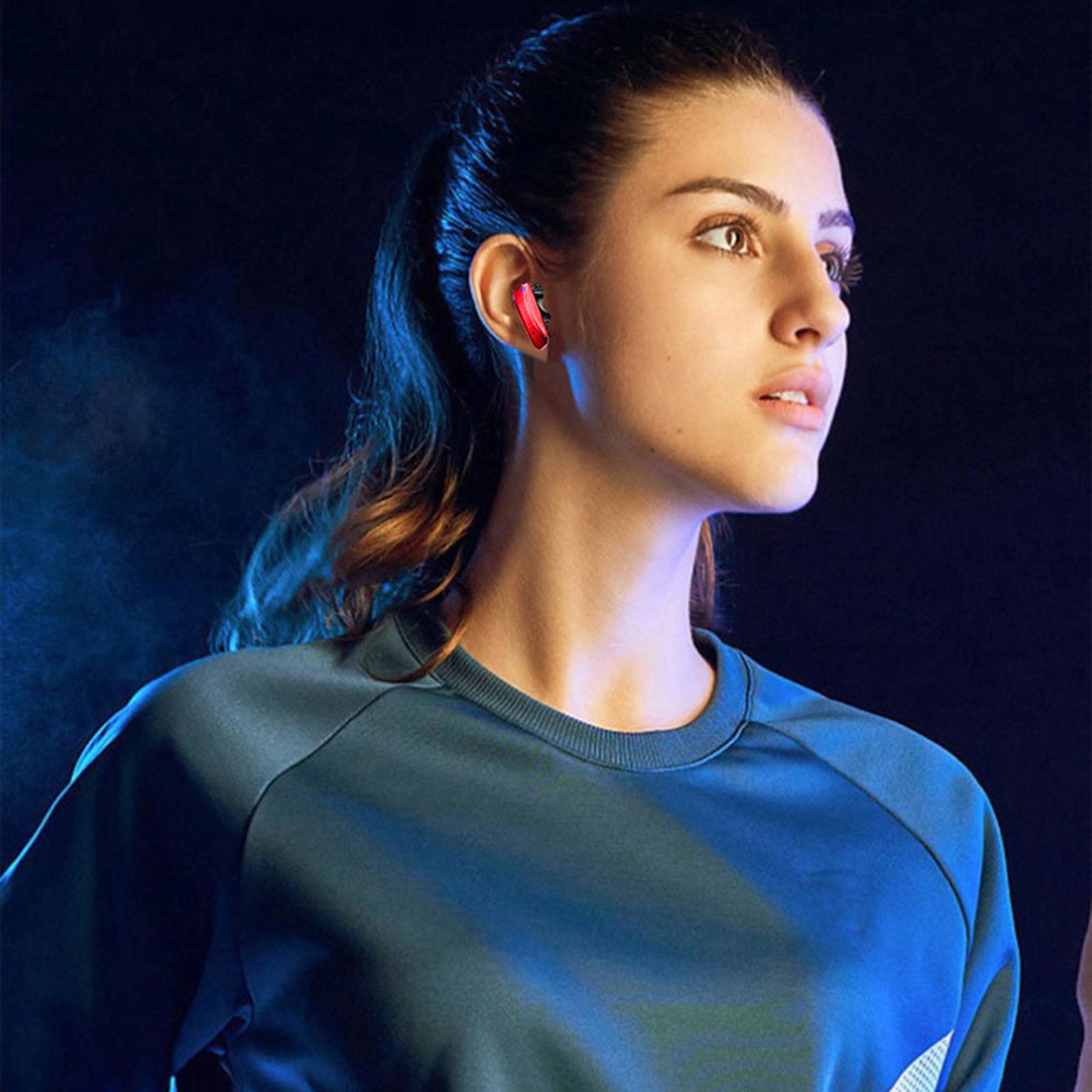 Wireless Earbuds Headphones in Ear Built in Mic LED Digital Display Compatible with IOS/Android for Sport Running Gaming IPX5 Waterproof