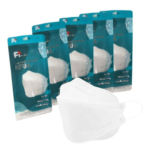 Khẩu Trang Y tế  KF94 PT Mask Kháng khuẩn, Chống Bụi. Đạt Các Chứng Chỉ ISO 13485, ISO 9001, CE, FDA, TGA.