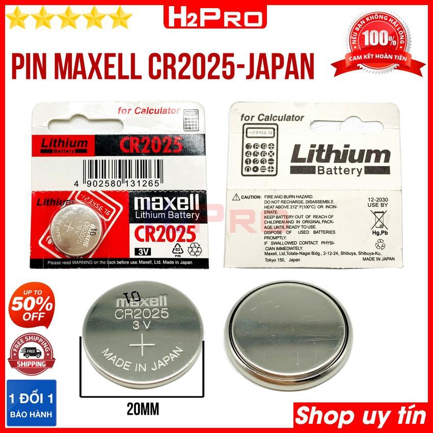 Pin cúc áo Maxell CR2025-CR2032 3V Japan H2Pro Lithium cao cấp dung lượng cao(1 viên),Pin Maxell CR2025-CR2032 hàng Nhật