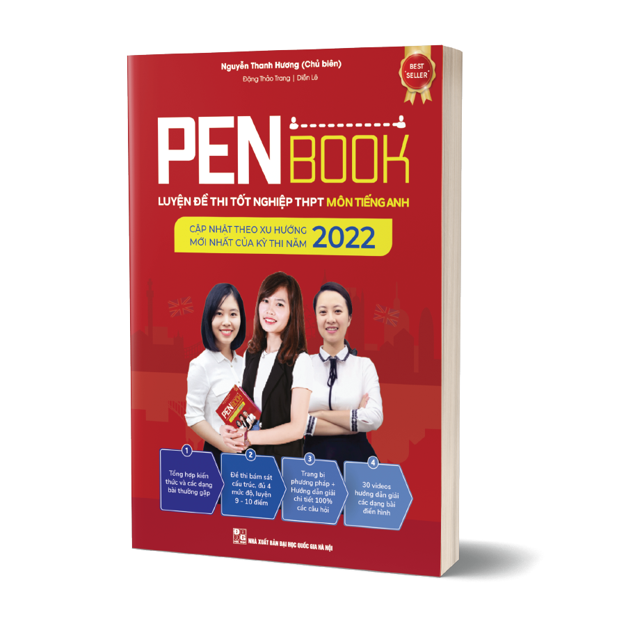 Combo 2 cuốn PENBOOK - Luyện đề thi Tốt nghiệp THPT - Bộ 2 môn Toán, Anh