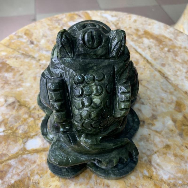 Thiềm Thừ Đá Ngọc Ấn Độ - ngang 13cm, cao 9cm