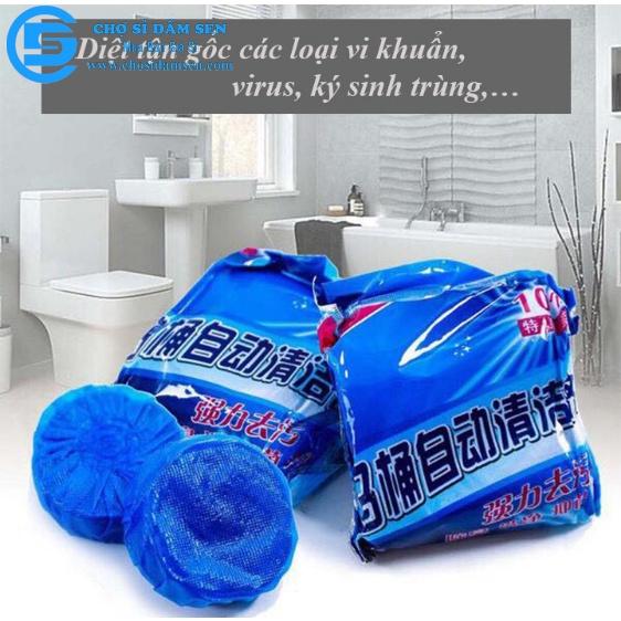 Viên khử mùi tẩy bồn cầu toilet sạch bóng , sáp chống ố vàng mùi hôi, diệt sạch vi khuẩn gây hại