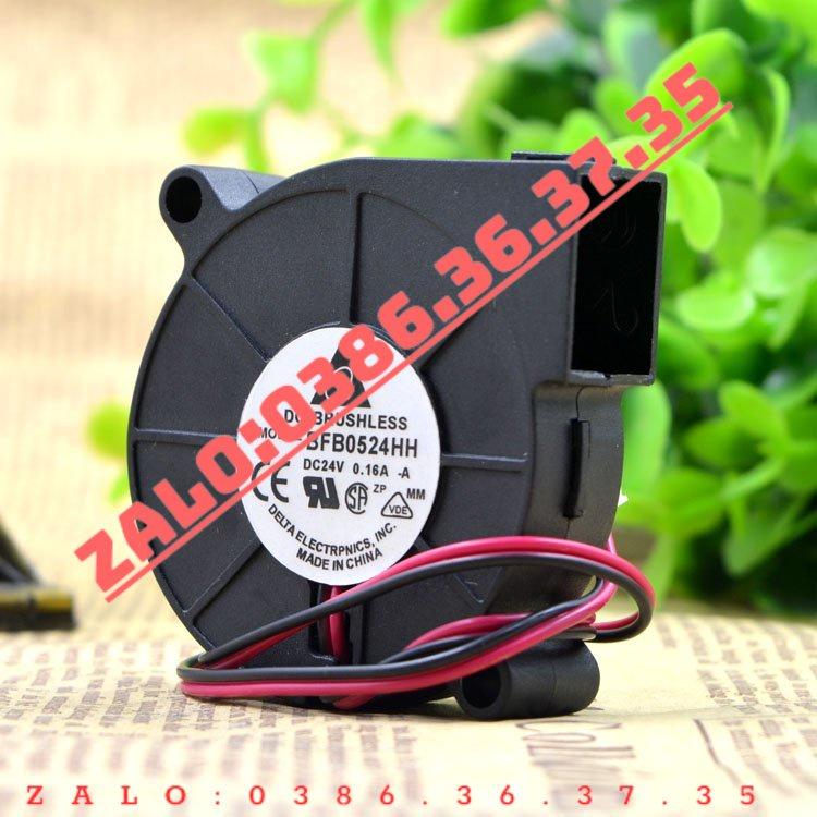 Quạt thông gió , Quạt Tản Nhiệt turbo Delta 5015 24V 0.16A 5CM BFB0524HH