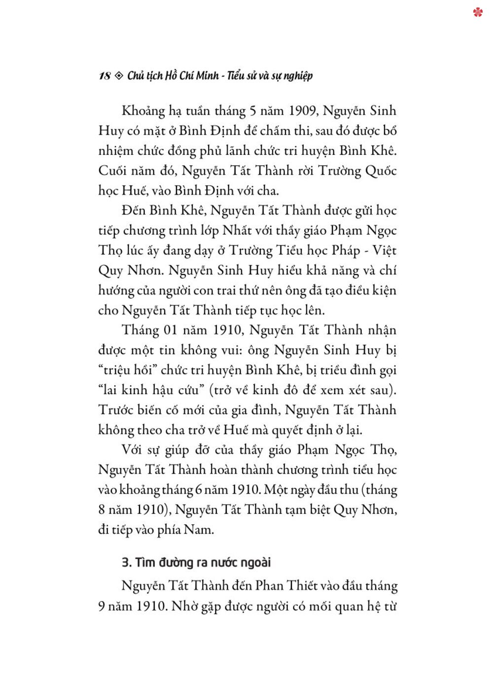 Chủ tịch Hồ Chí Minh - Tiểu sử và sự nghiệp -bản in 2025