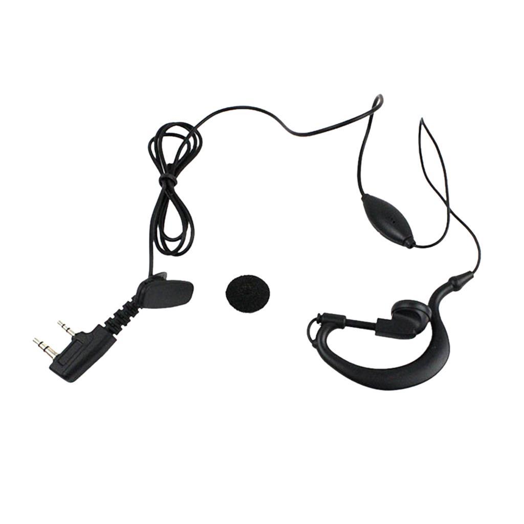 2Pin K Type Earphone with Mic Walkie Talkie Headphones + Battery Case