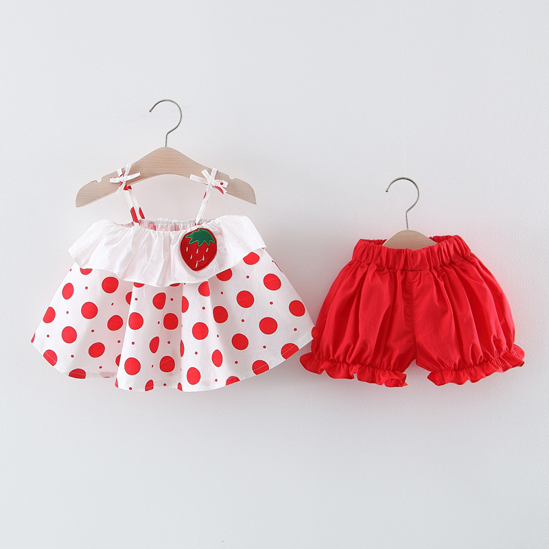 Set bé gái mặc nhà hoặc đi chơi, set bộ bé gái dễ thương, đồ bộ 2 dây cho bé từ 9-18kg