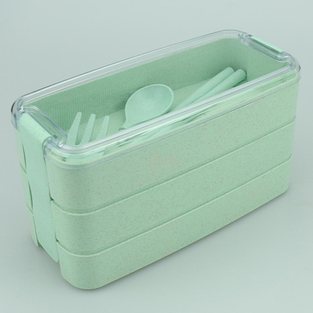 Bento Lunch Box 3 Layers Food Container Snack Lunchbox