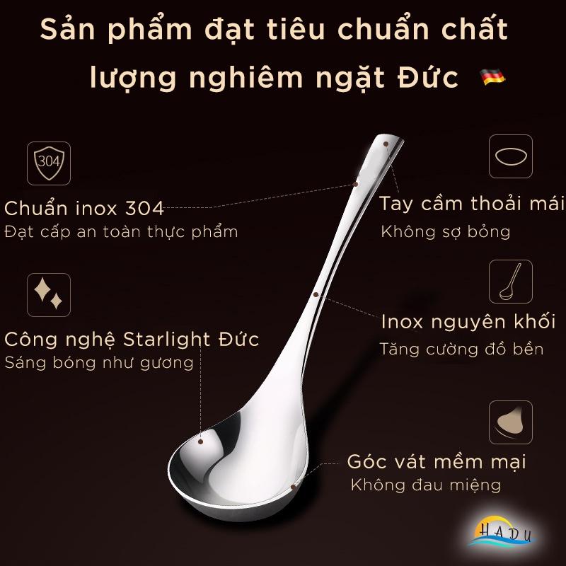 Muôi Múc Canh Inox 304 Đa Năng Cao Cấp Đạt Chất Lượng Đức HADU