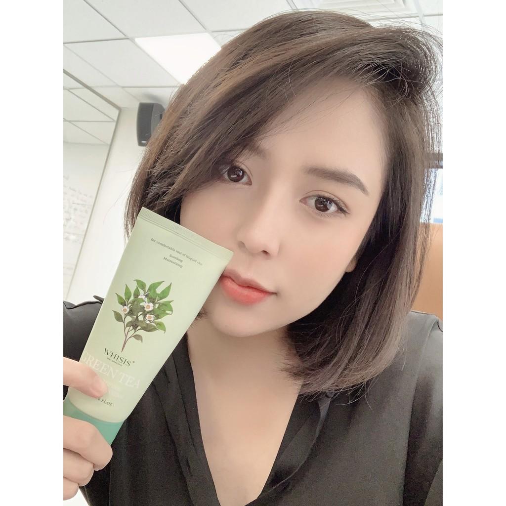 Sữa rửa mặt trà xanh giảm mụn làm sạch sâu lỗ chân lông Whisis dung tích 120ml