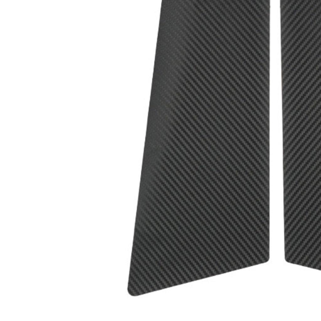 Window black B Pillar Cover Trim Sticker 2pcs stripe
