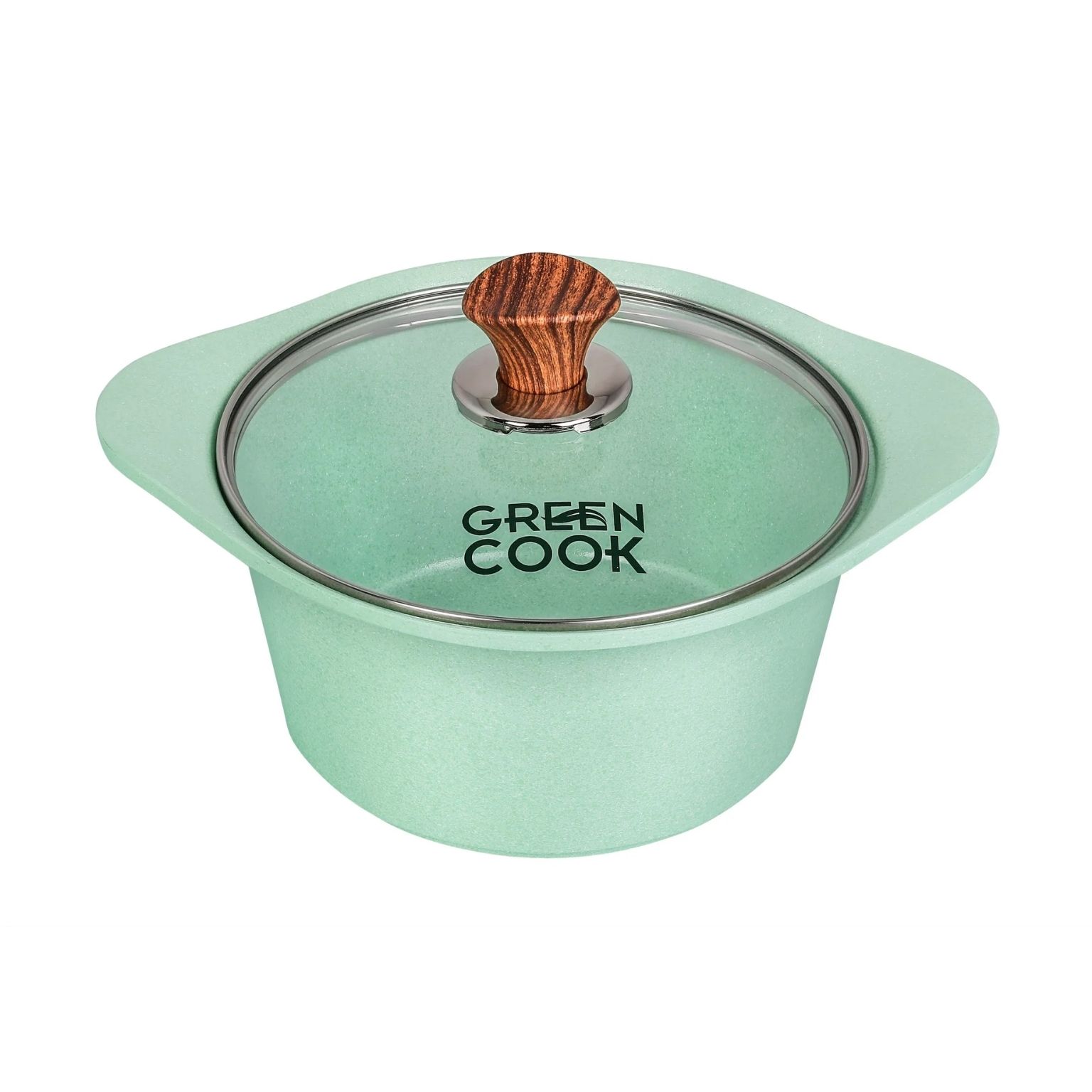 Nồi đúc đáy từ Green Cook, nồi chống dính bếp từ men đá xanh ngọc Green Cook GCS05-IH công nghệ Hàn Quốc