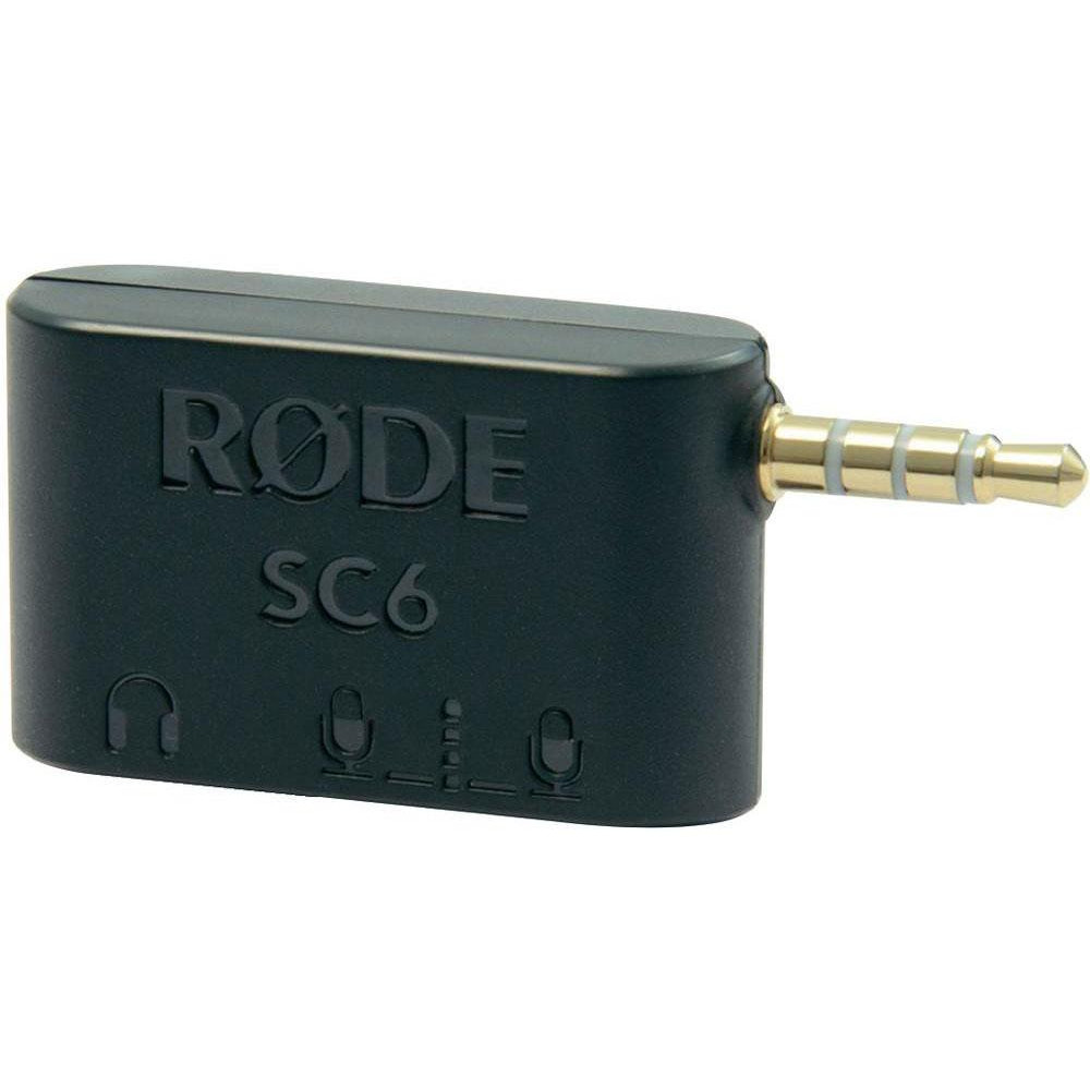 RODE MICROPHONES SC6 DUAL TRRS ĐẦU VÀO VÀ ĐẦU RA TAI NGHE CHO SMARTPHONE hàng chính hãng