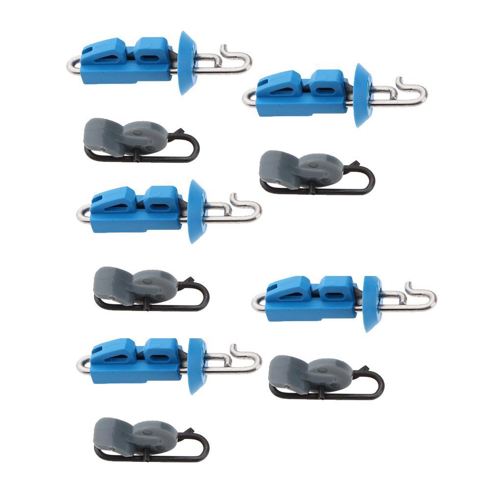 10pcs  Down Fishing  Clip Locking Lock Jigging  Hook