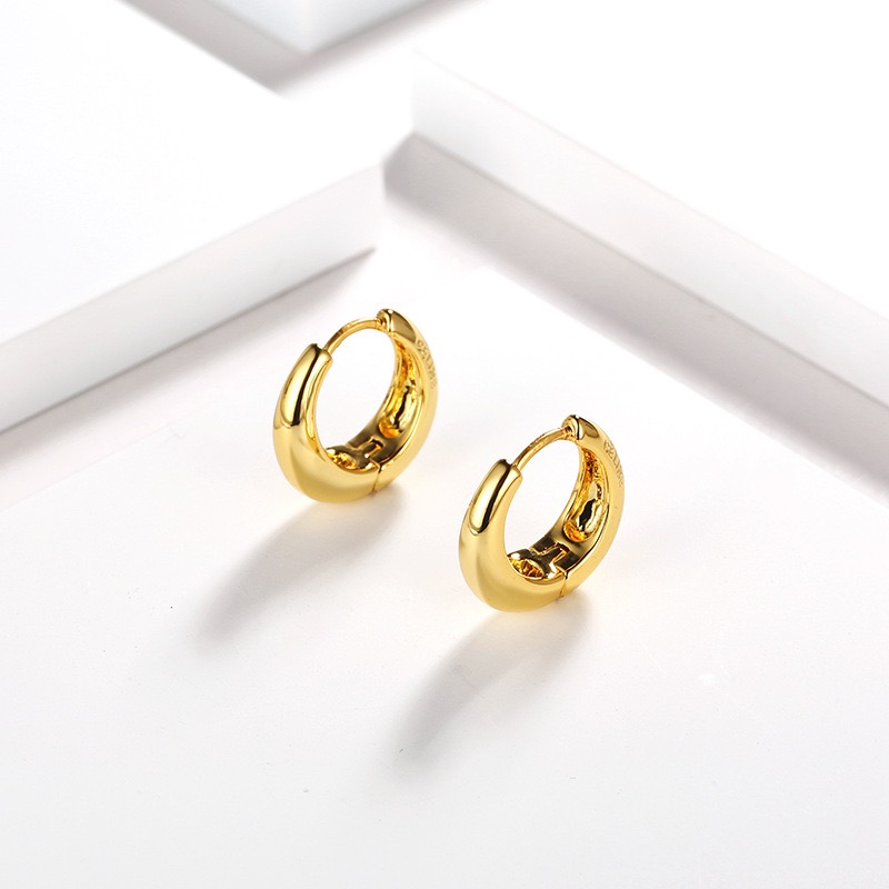 Bông Tai, Khuyên Tai Nữ Cổ Điển Titan Xi Mạ Vàng Non 24k Cao Cấp Phong Cách Thời Trang Trẻ Trung - HVBT97