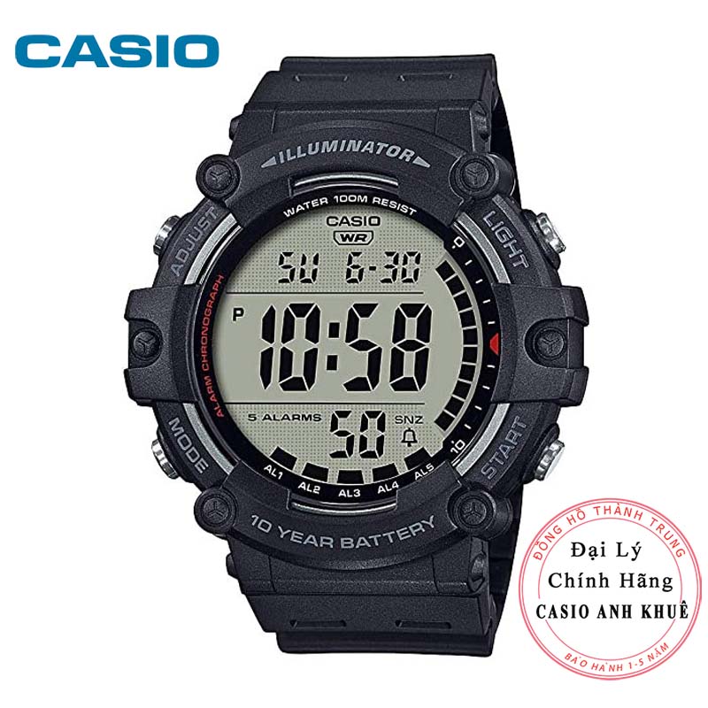 Đồng Hồ Casio Nam AE-1500WH-1AVDF - Dây Nhựa - Pin 10 Năm - Chống Nước 100M