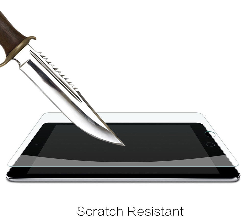 Miếng dán kính cường lực iPad 9.7 2017 / 2018 Template Glass Vát cạnh 2.5D - Hàng nhập khẩu