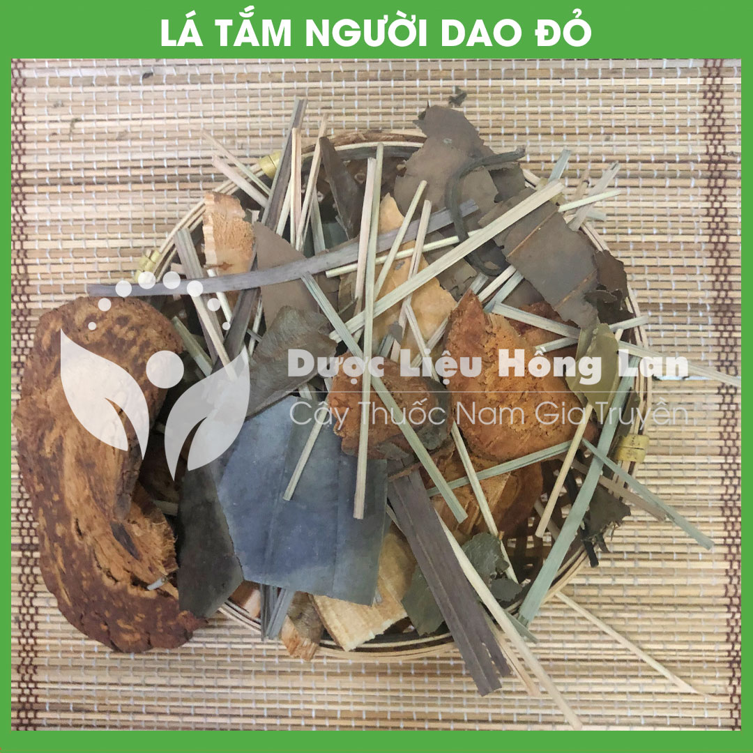 Lá Tắm Người Dao Đỏ khô đóng gói 1kg