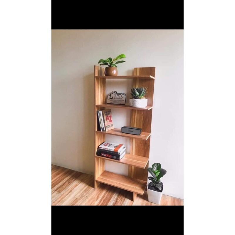Kệ Sách Gỗ 5 Tầng Lắp Ghép Nhiều Màu Sắc