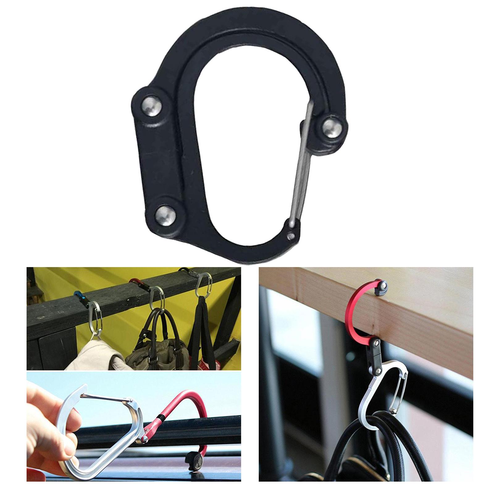 Premium Small Carabiner Clip and Hook for Camping, Backpack, Garage Handbag Luggage Hanging Buckle Hanger Hardware