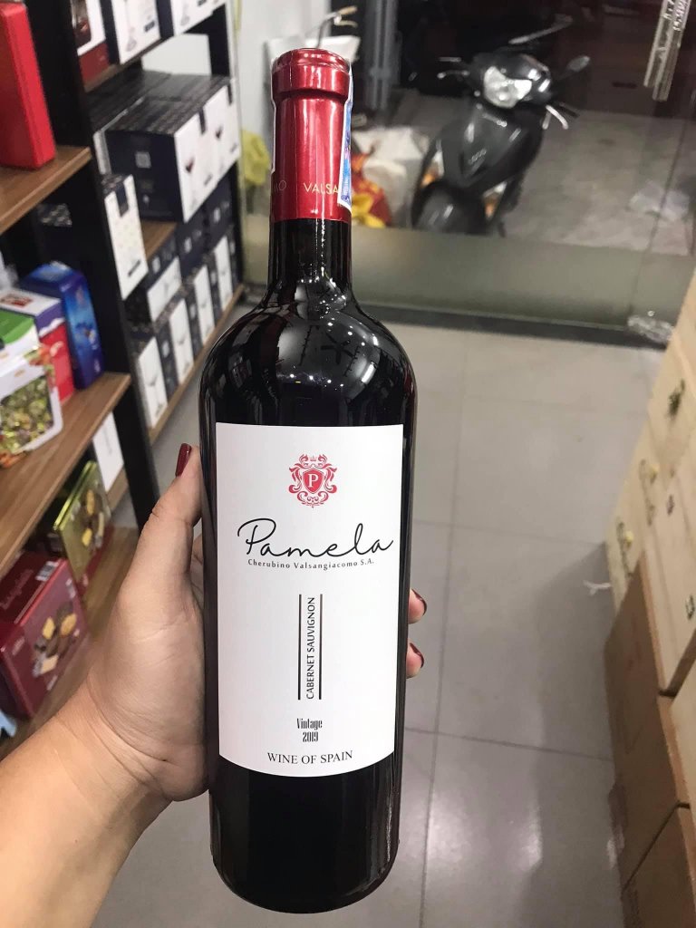 [Set quà tặng] Hộp giấy 2 chai rượu vang Tây Ban Nha Pamela