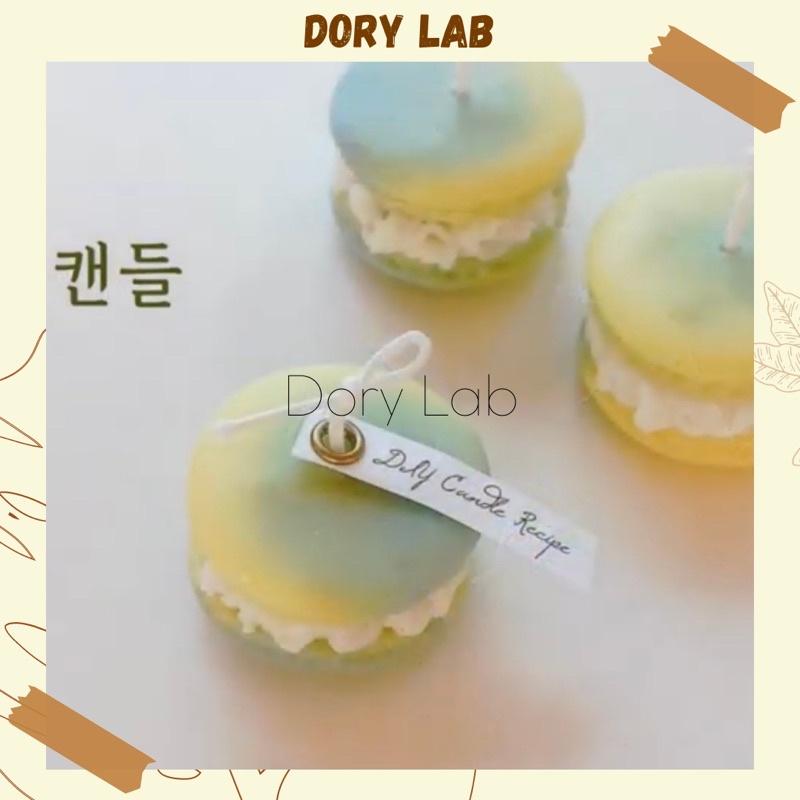 Nến Thơm Bánh Macaron Màu Ombre Độc Đáo Handmade Không Khói, Phụ Kiện Decor Chụp Ảnh - Dory Lab