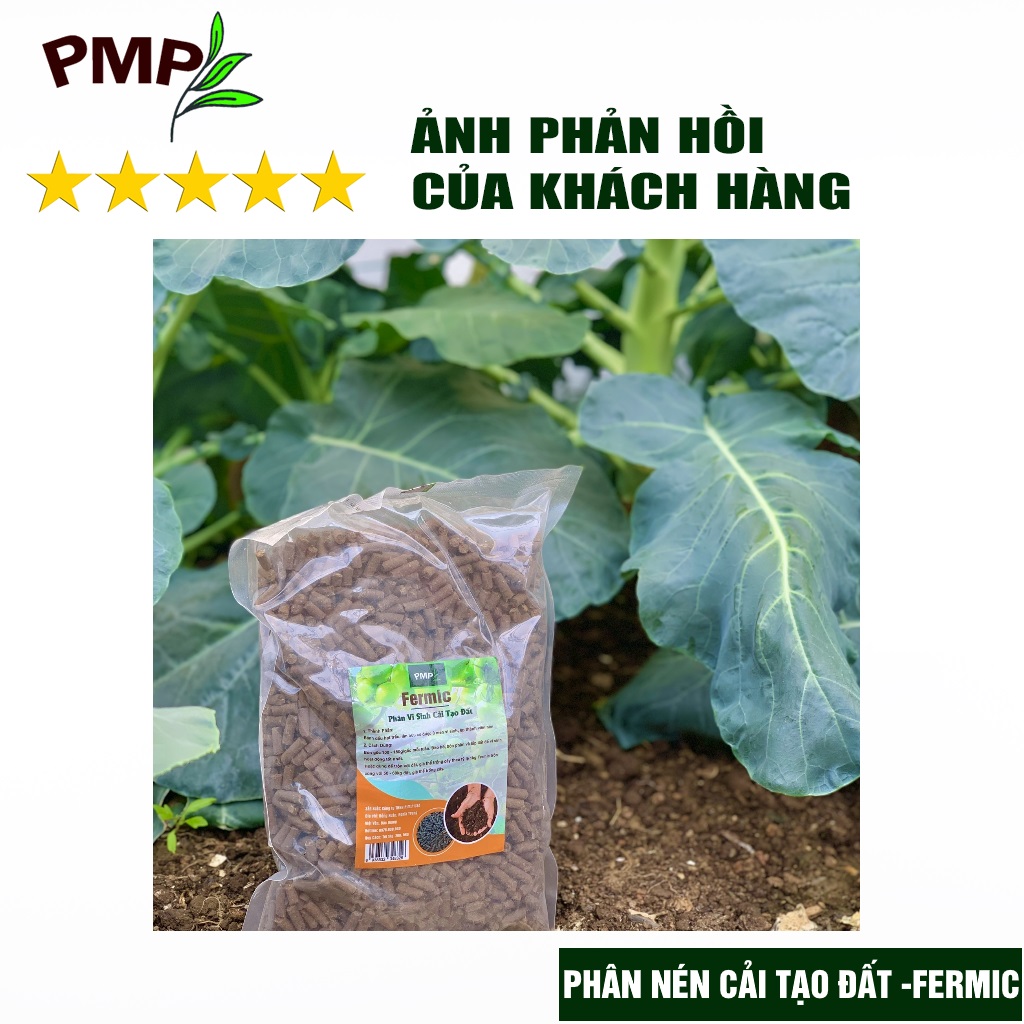 Phân vi sinh Fermic PMP giúp cải tạo đất, tăng độ màu mỡ, phì nhiêu cho đất 1kg, 2kg