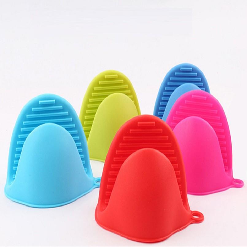 Set 2 miếng kẹp nhấc nồi chống nóng chất liệu silicon tiện dụng hình mỏ vịt