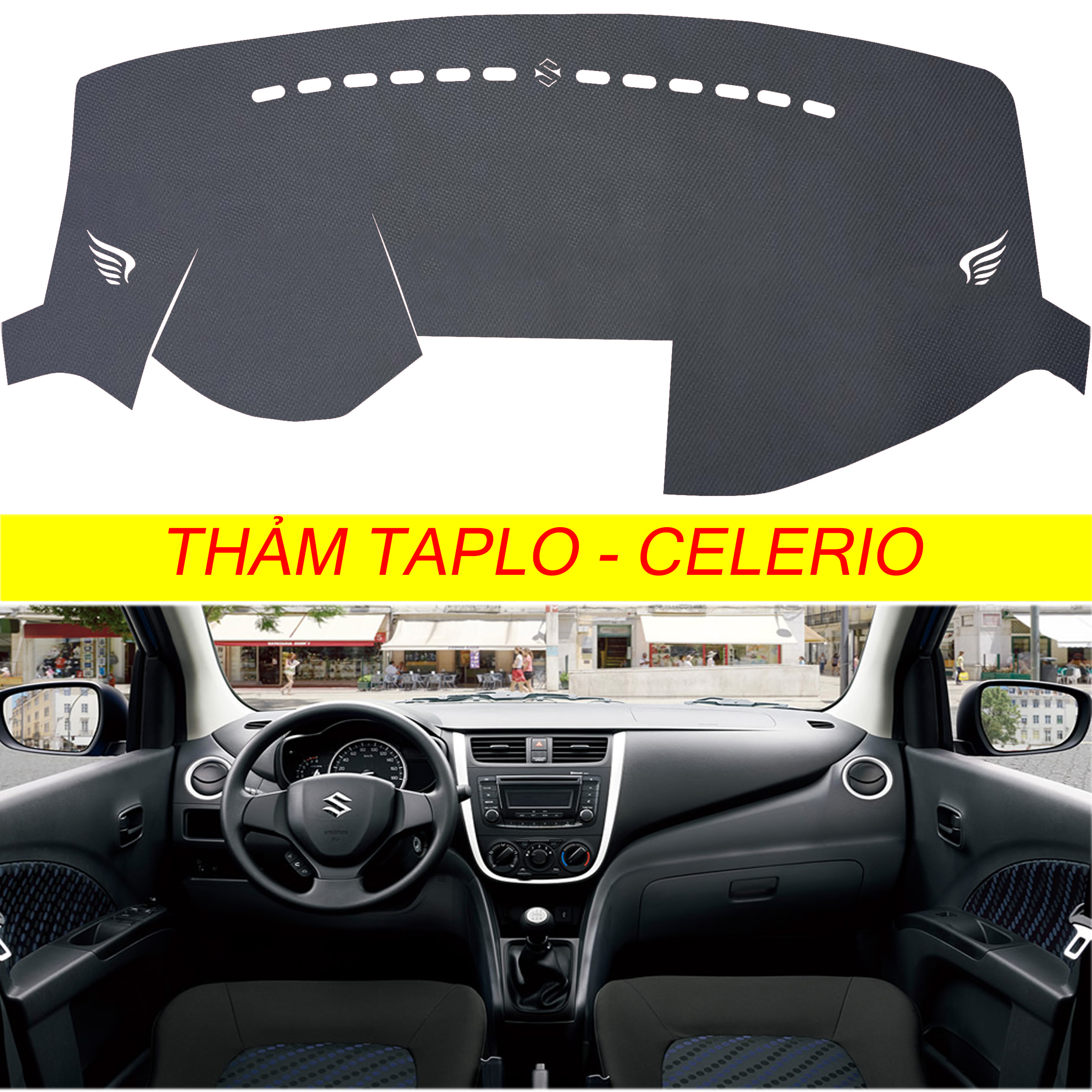 Thảm taplo da cacbon,vân gỗ, da lộn, da pu mới nhất, chuẩn form