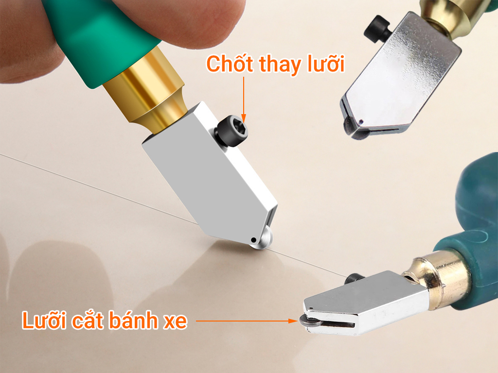 Dao cắt kính và gạch men cán báng