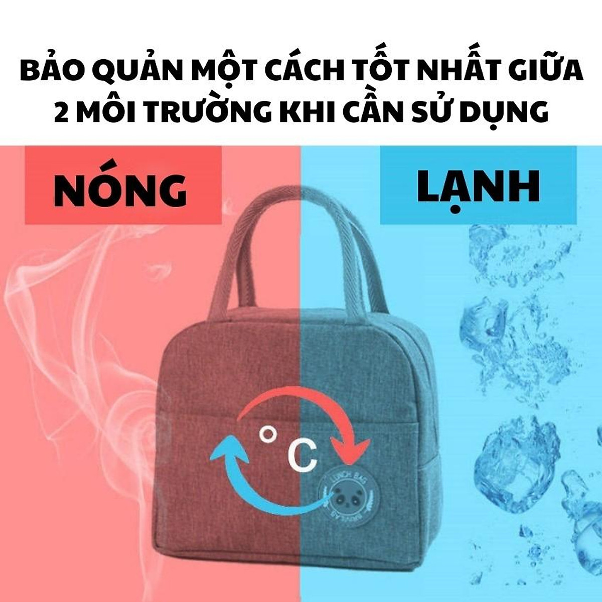 Túi giữ nhiệt, túi đựng hộp cơm cao cấp - Chống thấm, Giữ nhiệt nóng lạnh