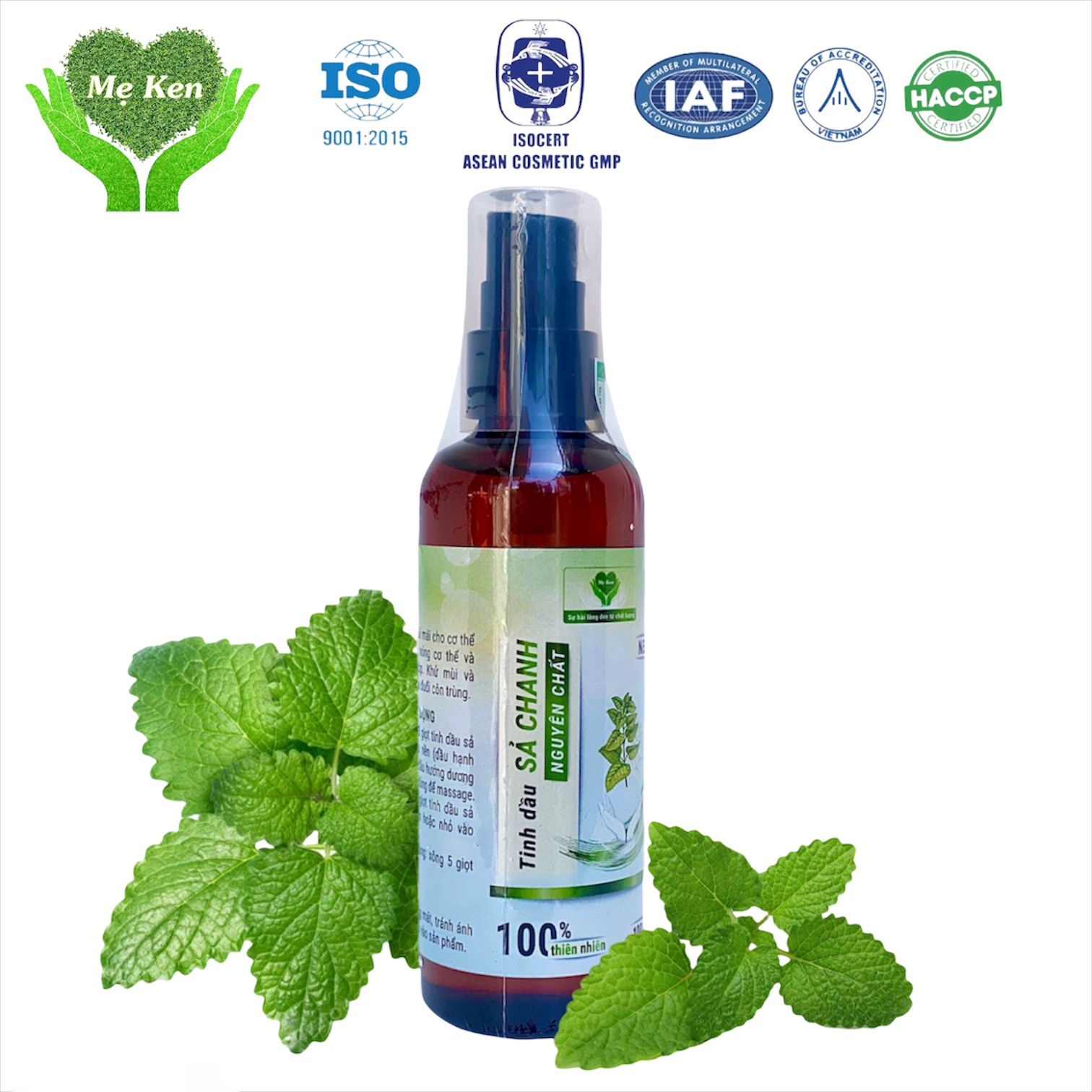 TINH DẦU SẢ CHANH NGUYÊN CHẤT MẸ KEN - 100ml