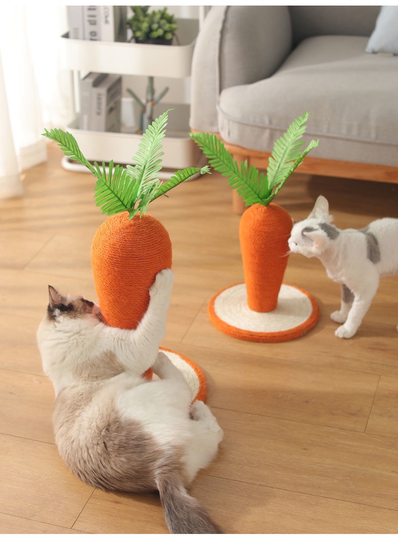 Trụ Cào móng hình củ Cà Rốt cho mèo