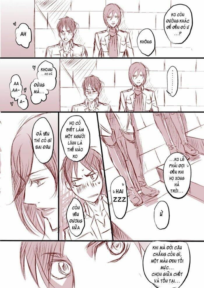 tấn công người khổng lồ - doujinshi eren x mikasa chapter 36 7