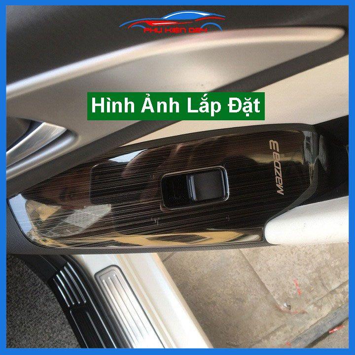 Ốp nội thất Mazda 3 2017-2018-2019 vân Titan bảo vệ chống trầy xước và làm đẹp xe