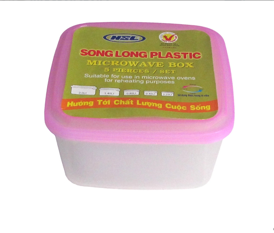 Bộ 5 hộp đựng thực phẩm Song Long