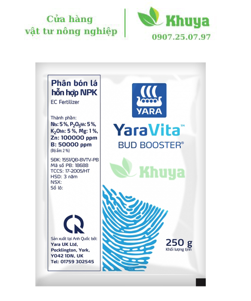 Phân bón lá Hợp Trí Bud Booster 250gr Phát triển khỏe - Ra hoa kết trái