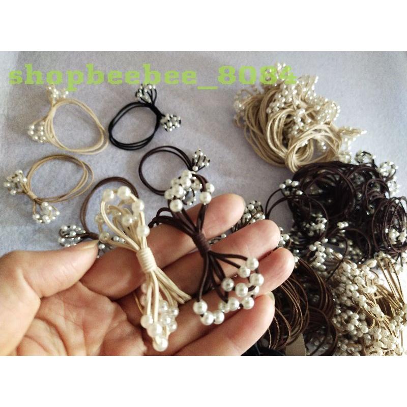 Buộc tóc hàn quốc cute hạt bi nhiều mẫu