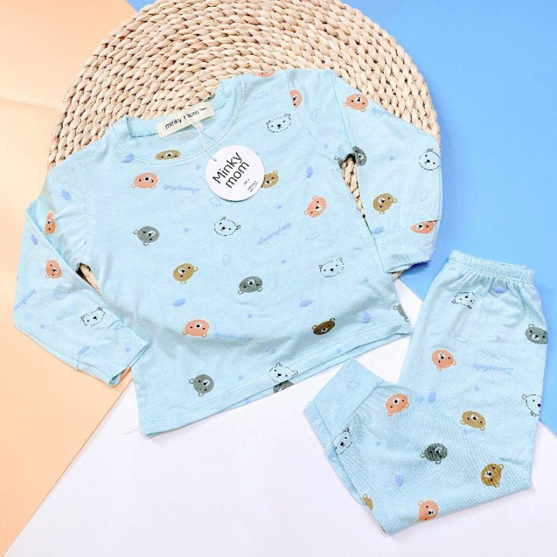 Bộ dài tay họa tiết gấu cho bé