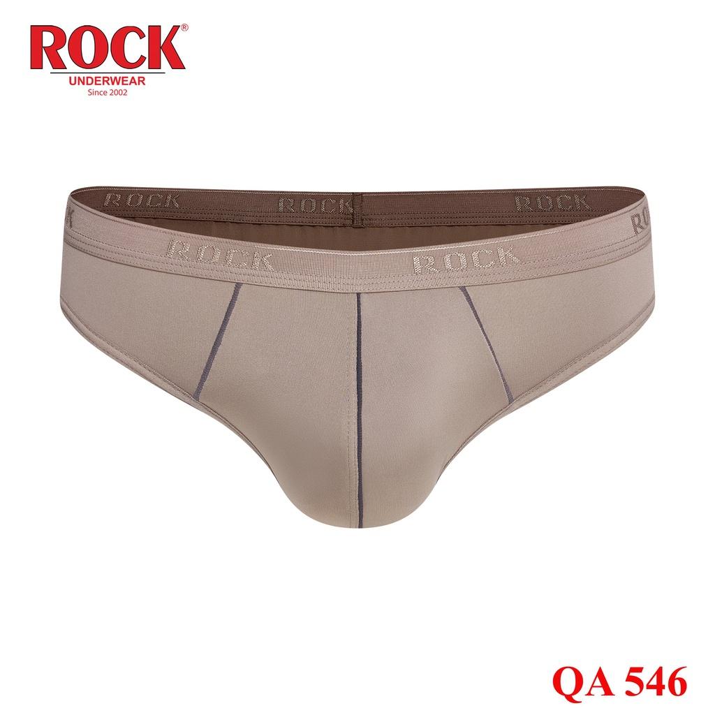 Combo 3 quần lót nam cao cấp ROCK QA546 thun lạnh 4 chiều mát mẻ, co giãn tốt, ôm sát, không cấn, thoải mát vận động