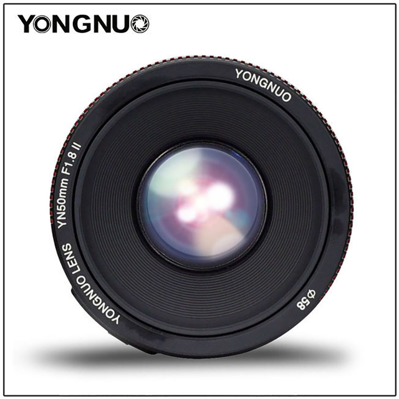 Ống kính Yongnuo 50 F1.8 II cho Canon + Lens Hood + Bộ Vệ Sinh Máy (Hàng Nhập Khẩu)