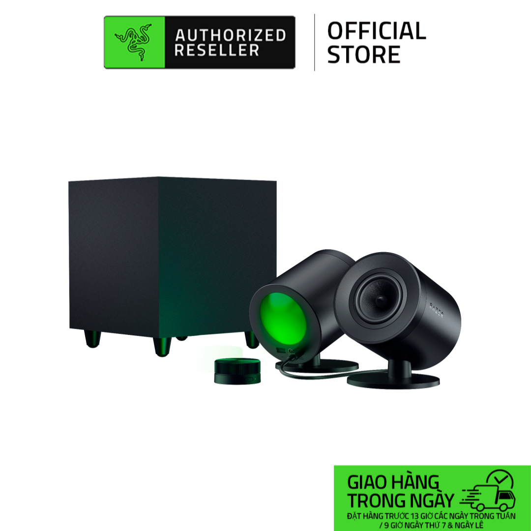 Loa Razer Nommo V2 Pro - 2.1 PC Gaming Speakers &amp; Subwoofer không dây (Hàng chính hãng)_RZ05-04740100-R3G1