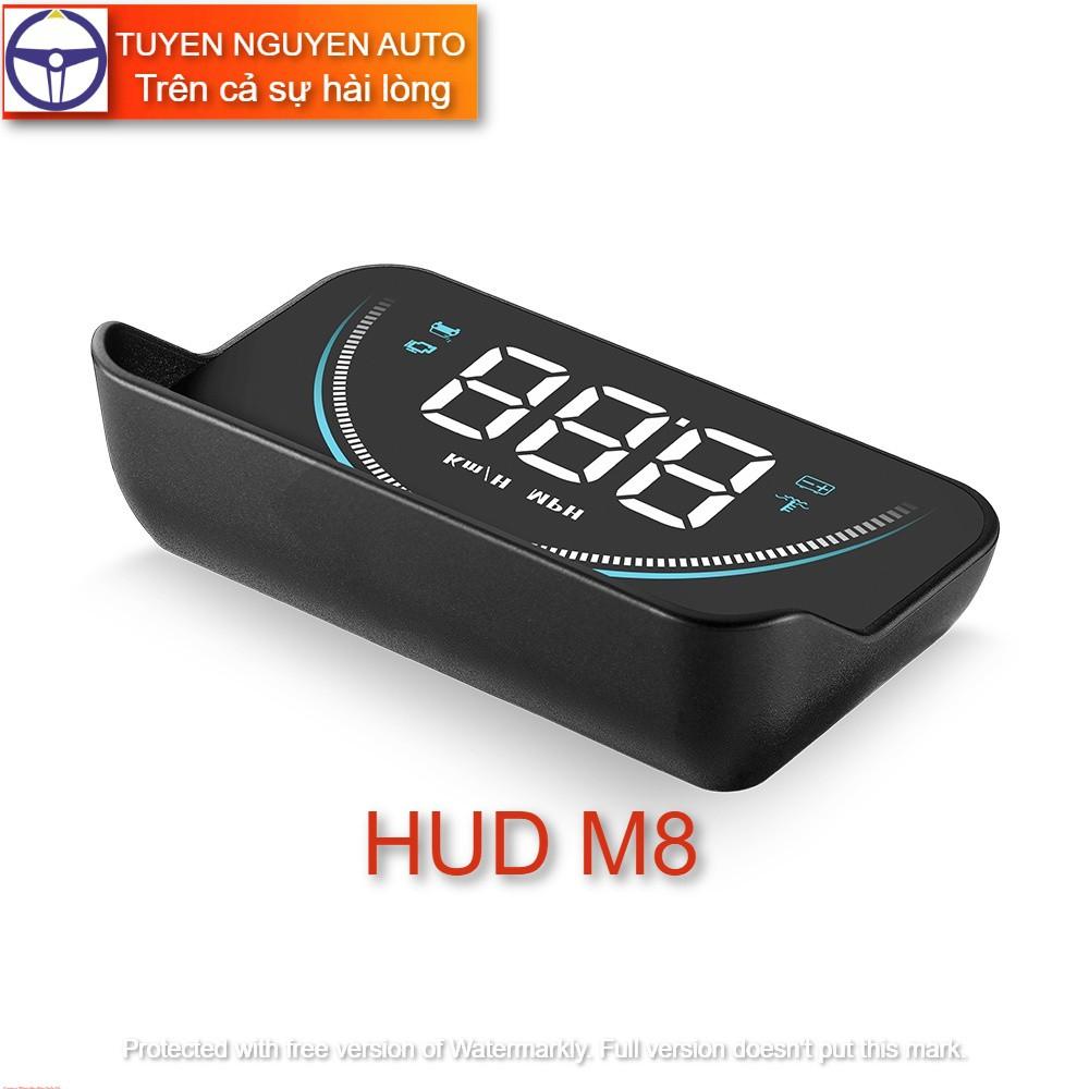 Màn hình hắt kính HUD M8 hiển thị tốc độ và cảnh báo tốc độ ô tô xe hơi cắm cổng OBD