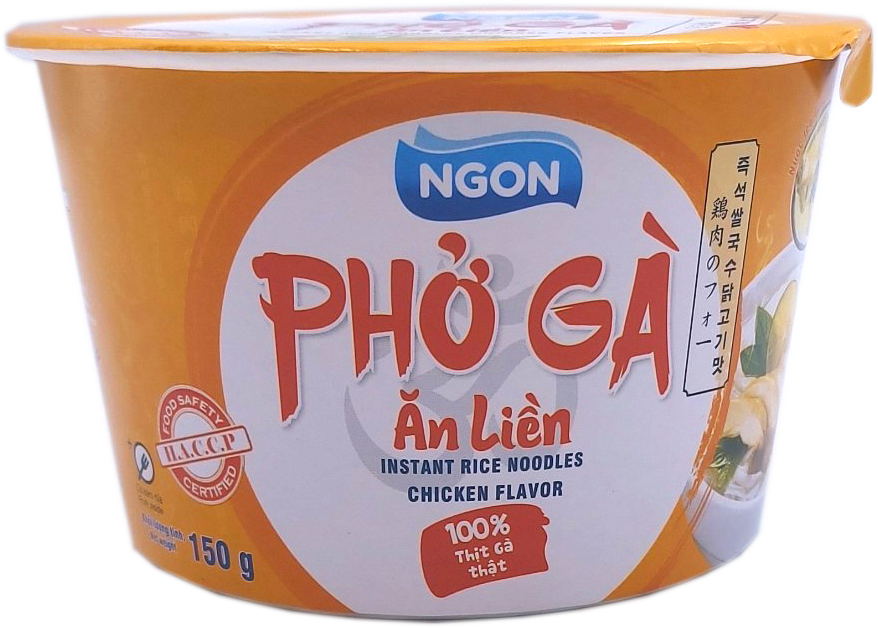 Phở gà ăn liền NGON 150g có thịt đùi gà thật