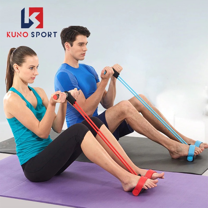 Dây kéo cao su 4 ống tập Gym Yoga hiệu quả tại nhà - D07