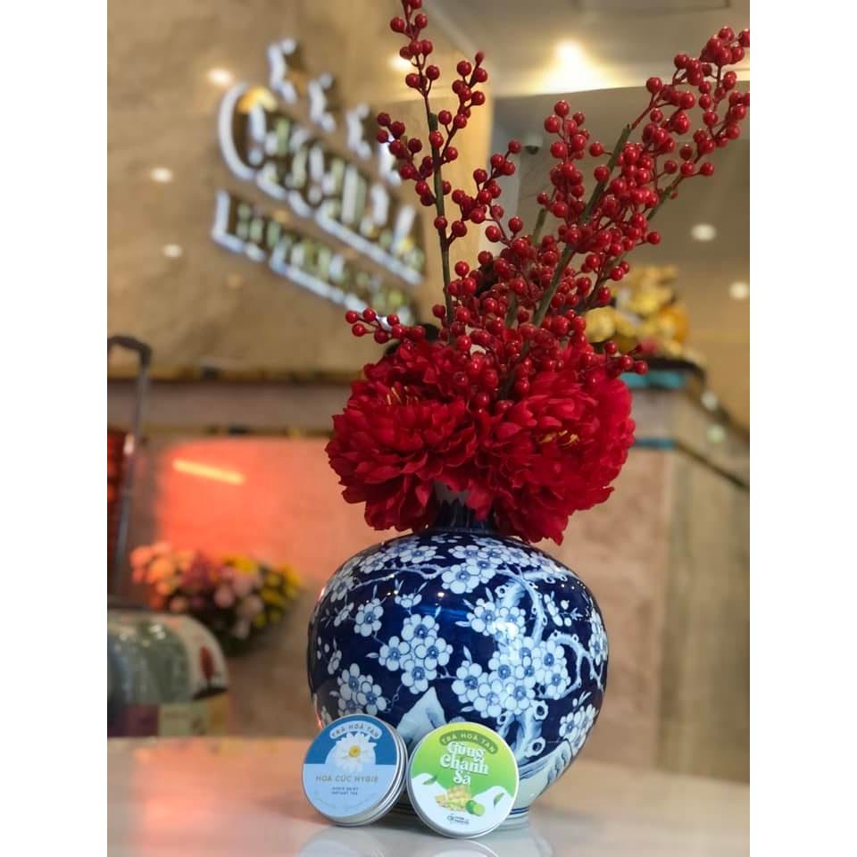 Trà gừng chanh sả Hygie hộp giấy 120g - dạng hòa tan tiện lợi, thơm ngon,