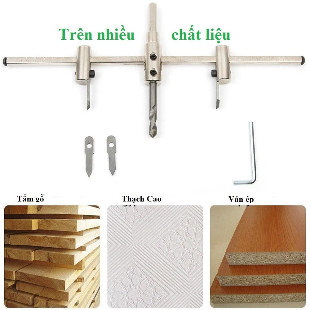 Bộ mũi khoét lỗ đường kính 40-300mm, lưỡi hợp kim siêu cứng
