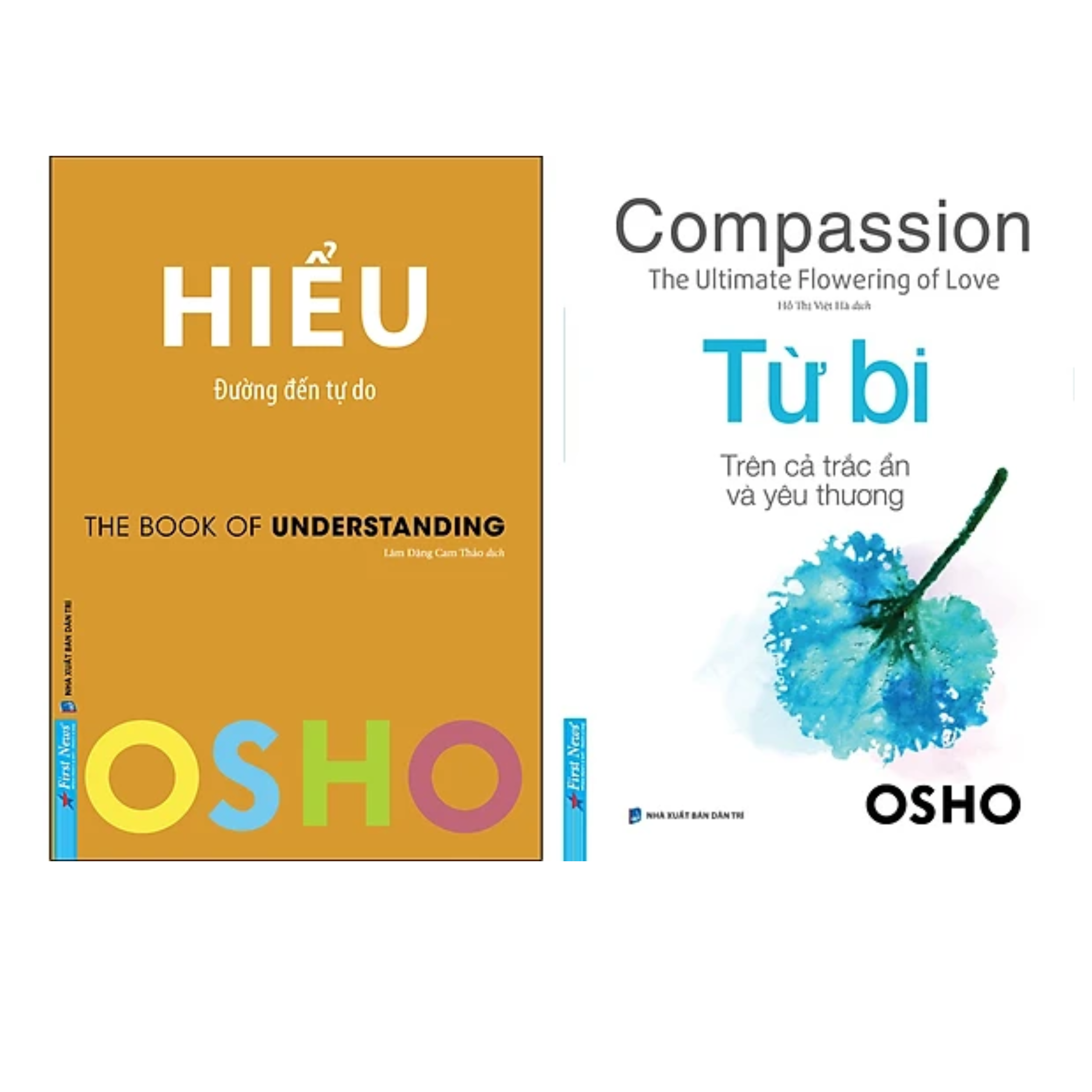 Combo 2Q Osho - Sách Tôn Giáo - Tâm Linh : Osho - Hiểu - Đường Đến Tự Do + Osho - Từ Bi