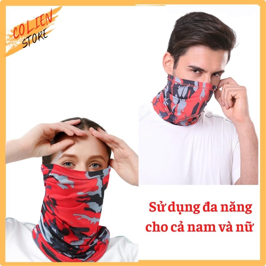 Khẩu Trang Đa Năng Chống Nắng, Tia UV Phong Cách Thể Thao Chất Liệu Thun Lạnh, Co Giãn Tốt Ôm Sát Mặt, Thoáng Khí, Tạo Nhiều Kiểu Khi Sử Dụng