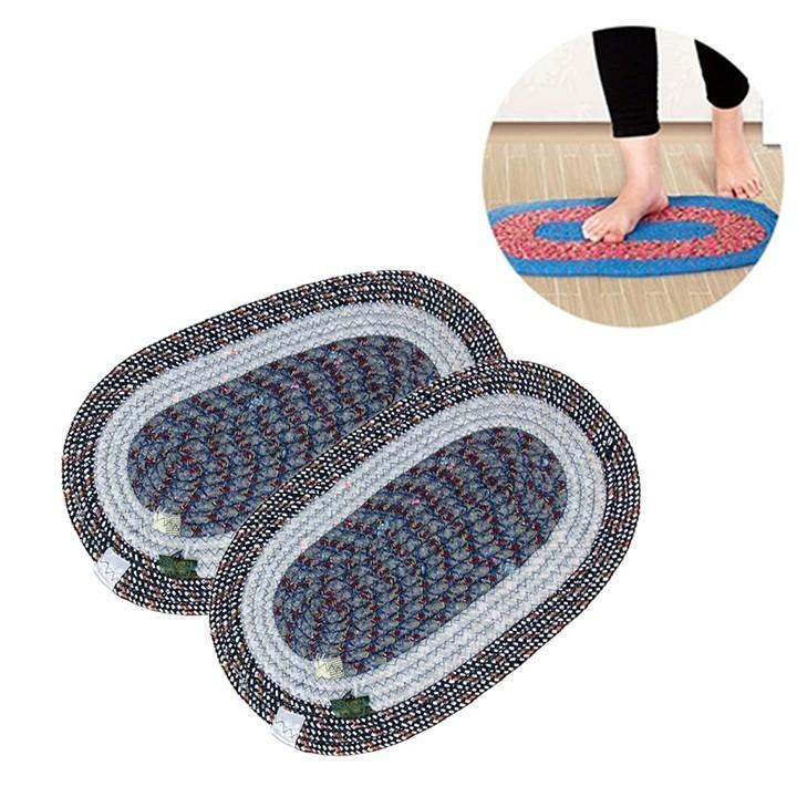 Combo 10 Thảm Lau Chân Hình Bầu Dục